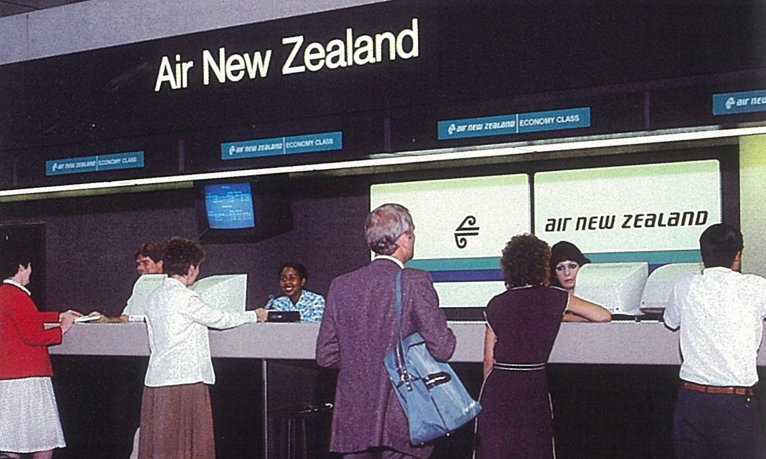 Wf Air New Zealandair New Zealand Check In Lax 1984 Wayfarer