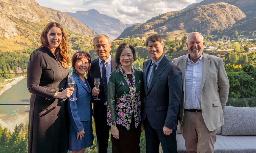Clare Davies, Abigal and Roger Khoo, Heather and HC Tan, Mayor John Glover